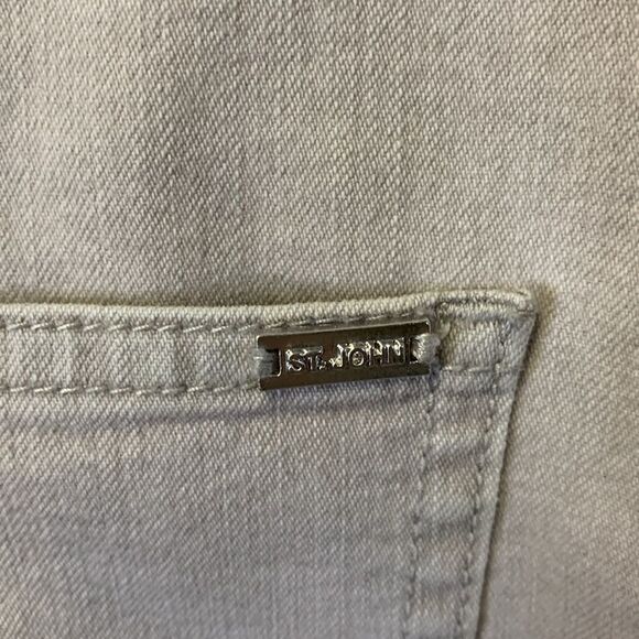St John Sport Tan High Rise Straight Leg 5 Pocket Jean Style Pants Size 10 - Picture 7 of 12
